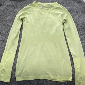 Lululemon Neo Yellow Long Sleeve